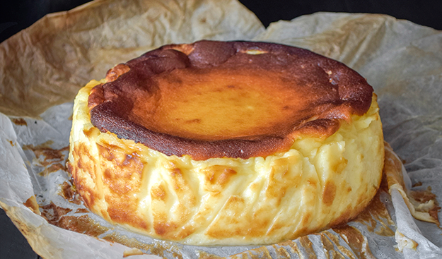 receta de tarta de queso al horno